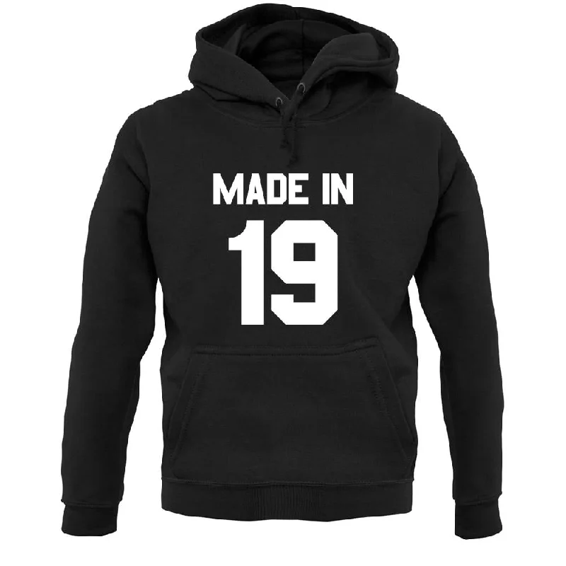 Made In '19 Unisex Hoodie