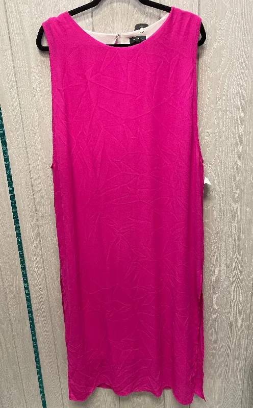 Dress Casual Midi By Limited In Pink, Size: Xl