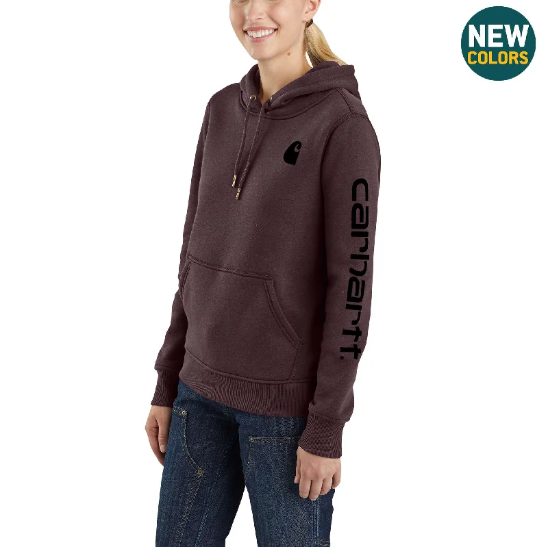 Women's Relaxed Fit Midweight Logo Sleeve Graphic Sweatshirt