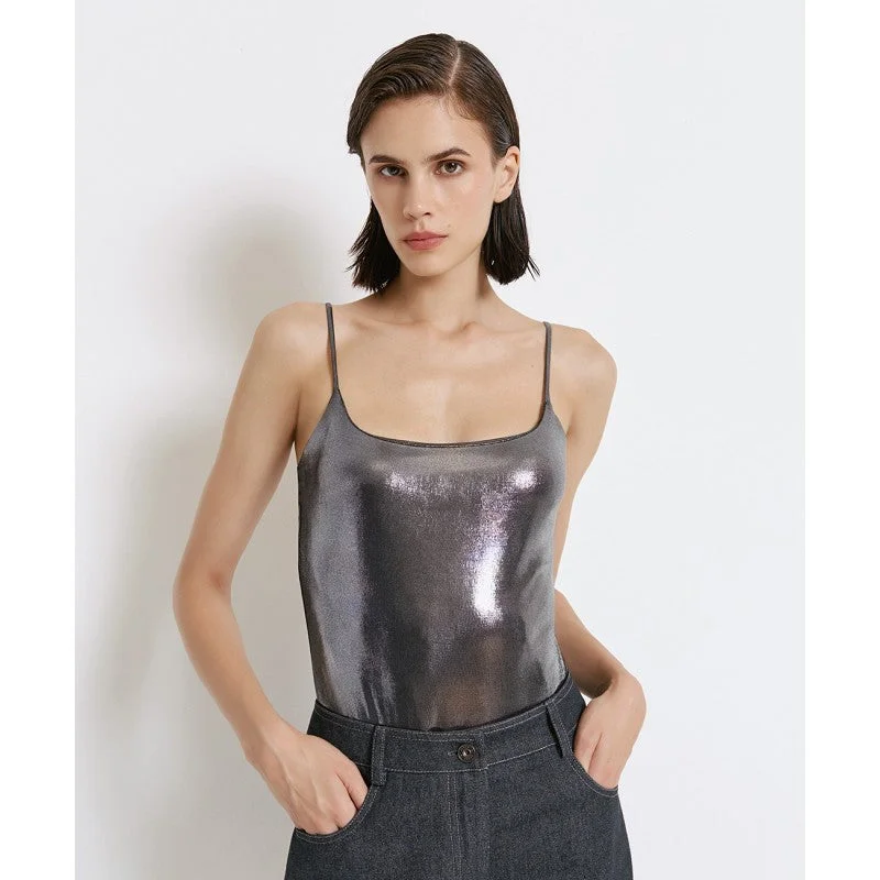 Access Fashion Metallic Effect Bodysuit