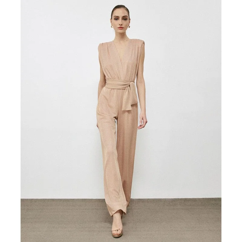 Access Gold Glitter Jumpsuit