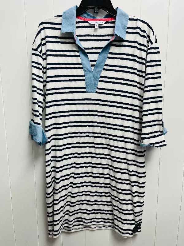 Dress Casual Short By Southern Tide In Blue & White, Size: L