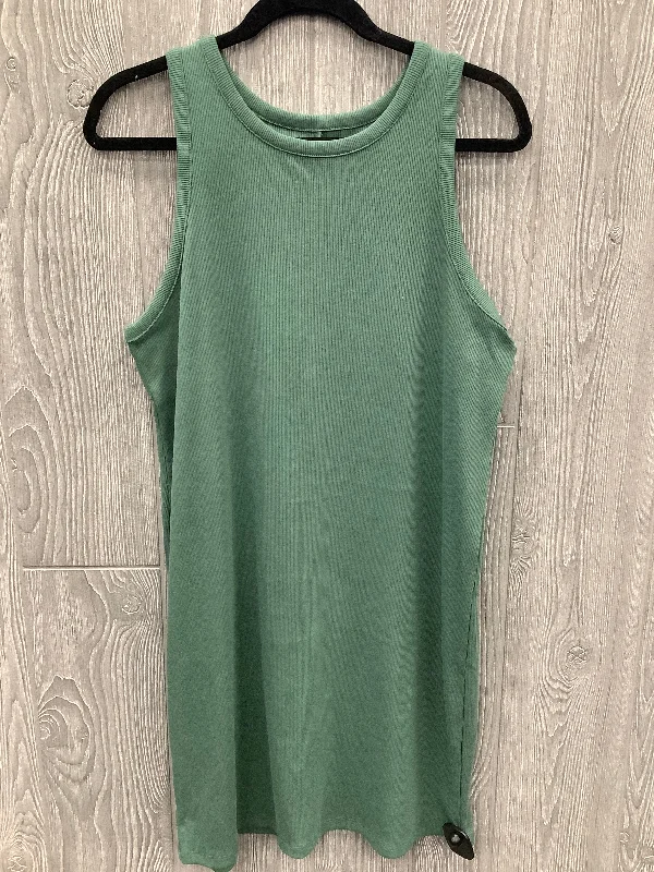 Dress Casual Midi By A New Day In Green, Size: Xl