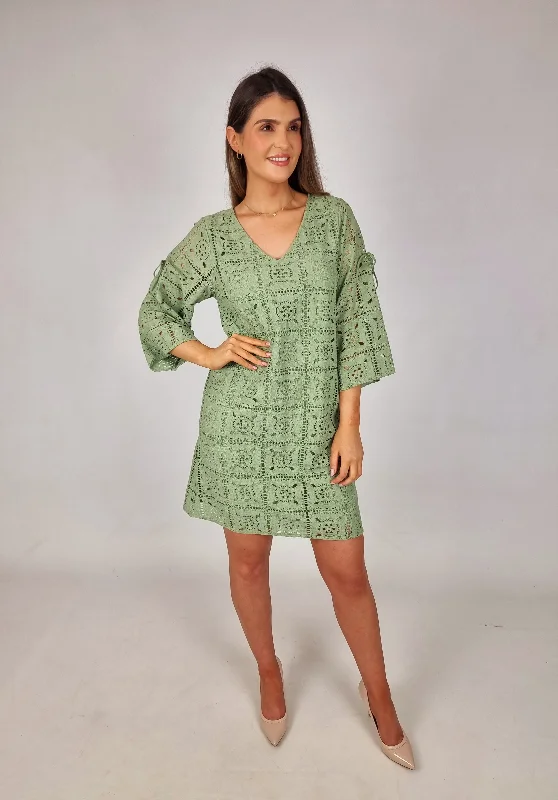 Van-Dos Sage Green Dress