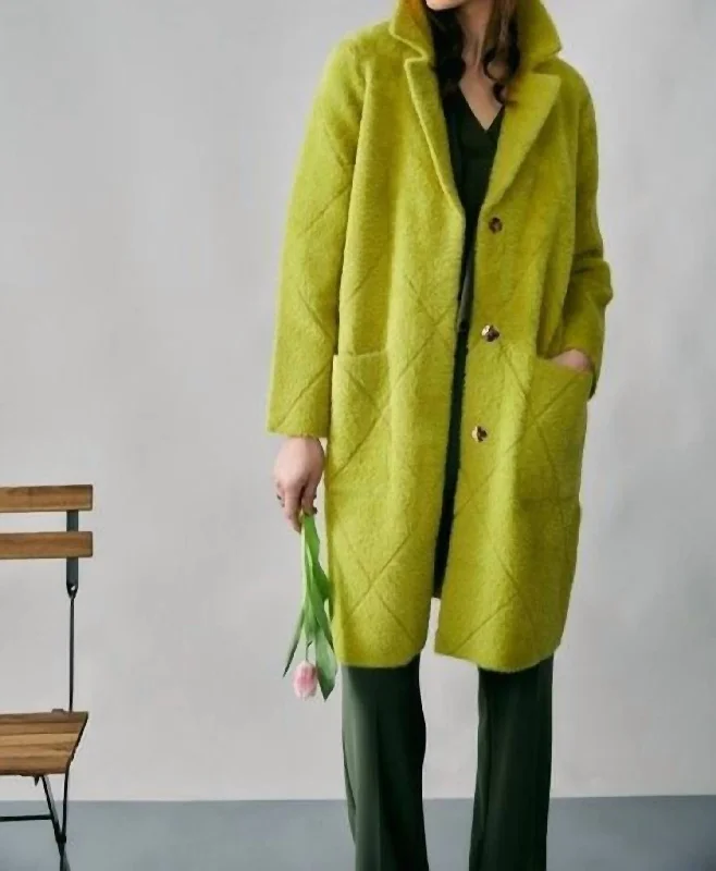 Wasabi Notched Collared Coat