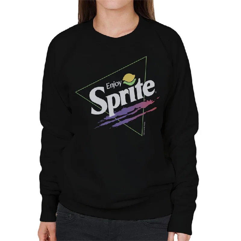 fashionable fitness sweatshirtSprite Enjoy Logo Triangle Aesthetic Women's Sweatshirt