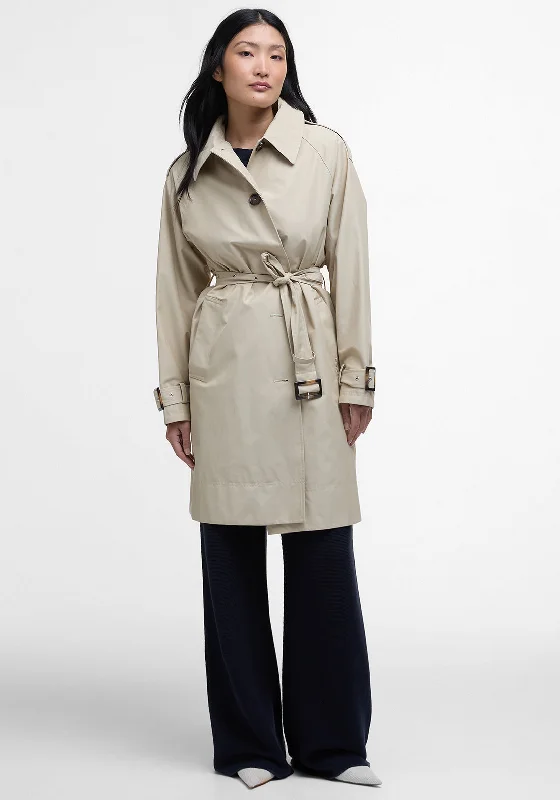 Barbour Maia Showerproof Trench Coat, Beige