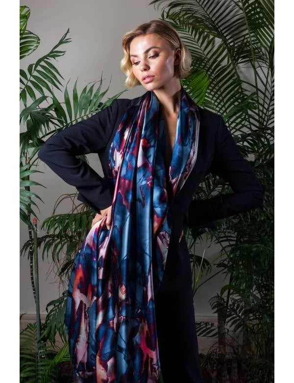 Bet and Malfie Karatina Long Silk Scarf 125x125