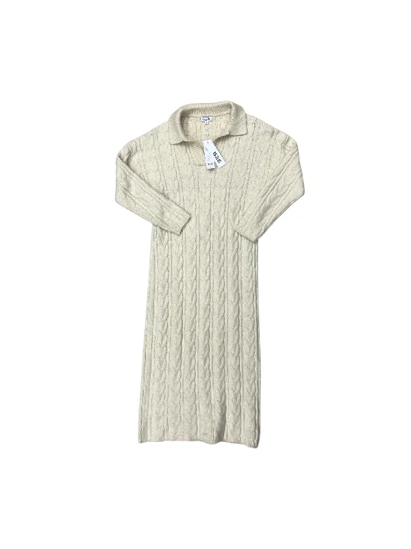 Dress Sweater By 525 America In Cream, Size: S