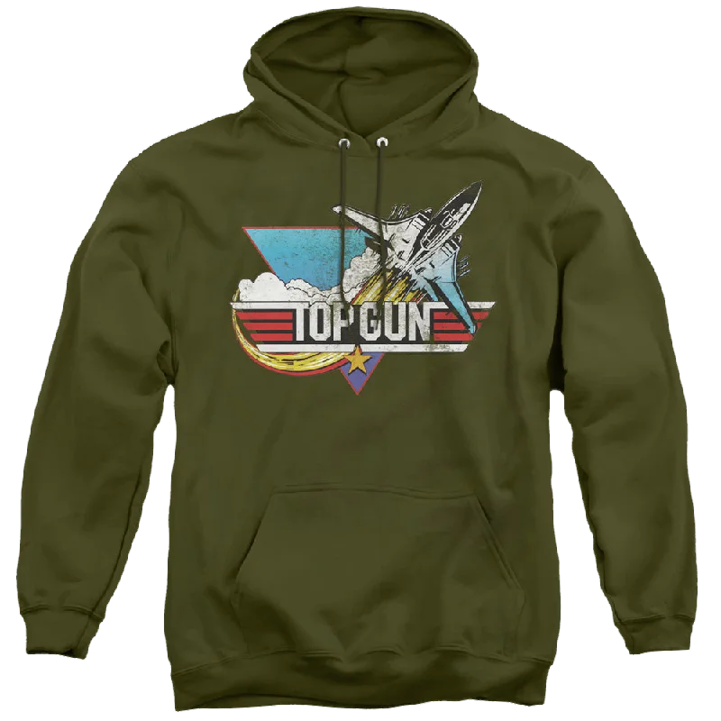 Top Gun Distressed Logo - Pullover Hoodie