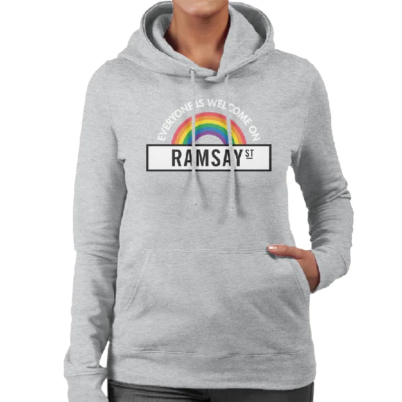 Neighbours Pride Everyone Is Welcome On Ramsay St Women's Hooded Sweatshirt