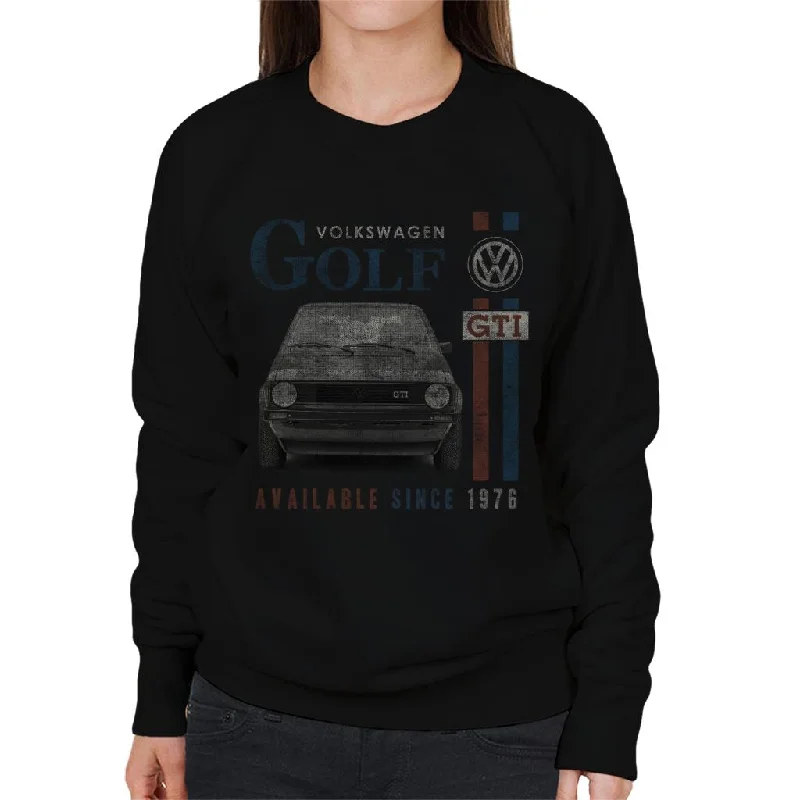 minimaVolkswagen Golf GTI Since 1976 Distressed Women's Sweatshirt