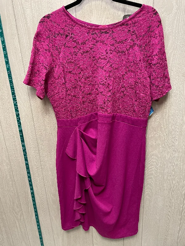 Dress Work By Clothes Mentor In Purple, Size: 1x