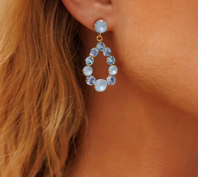 Caroline Svedbom Mini Delia Earrings Sky Combo