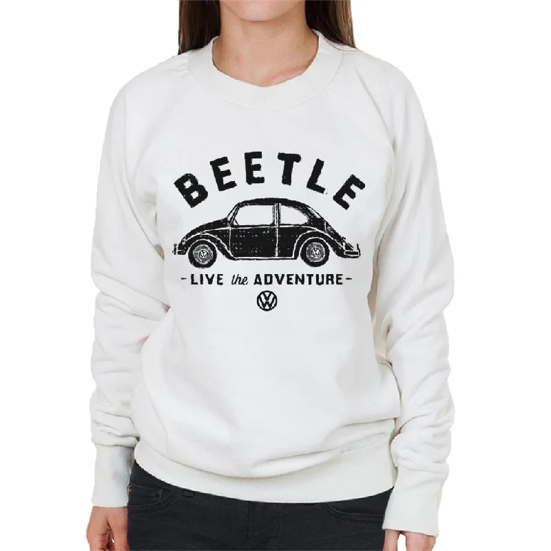 urban activewear hoodieVolkswagen Beetle Black Live The Adventure Women's Sweatshirt