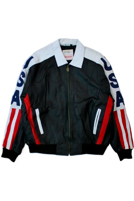 WHEREMI Michael Hobson - USA Leather Jacket