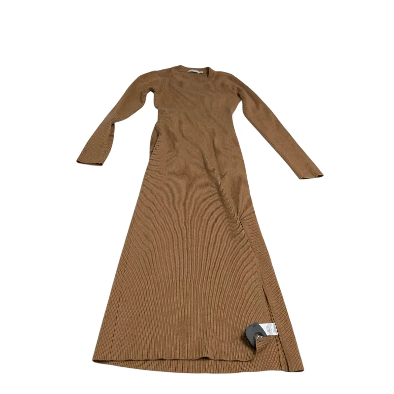 Dress Casual Maxi By Lush In Tan, Size: M