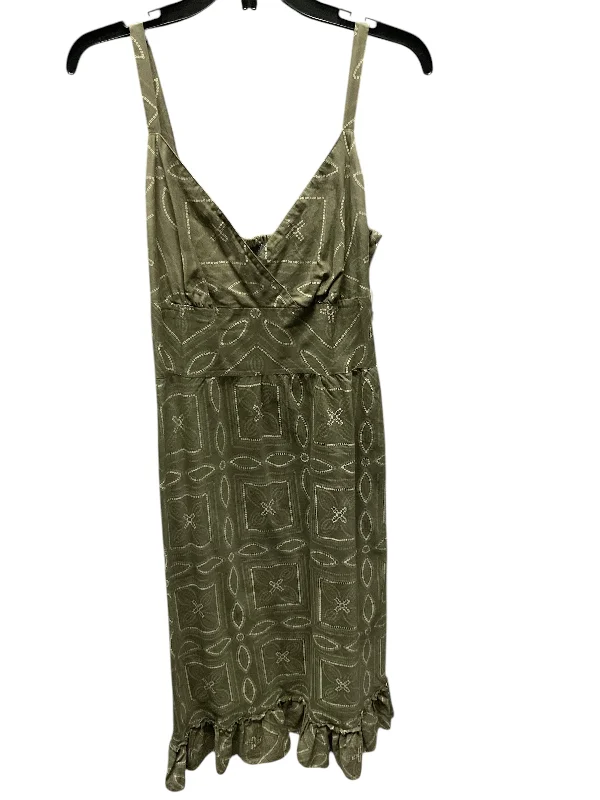 Dress Casual Maxi By Apt 9 In Green, Size: 8