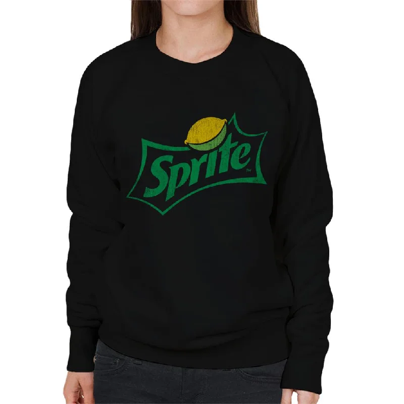 retro sports hoodieSprite Distressed Logo Women's Sweatshirt