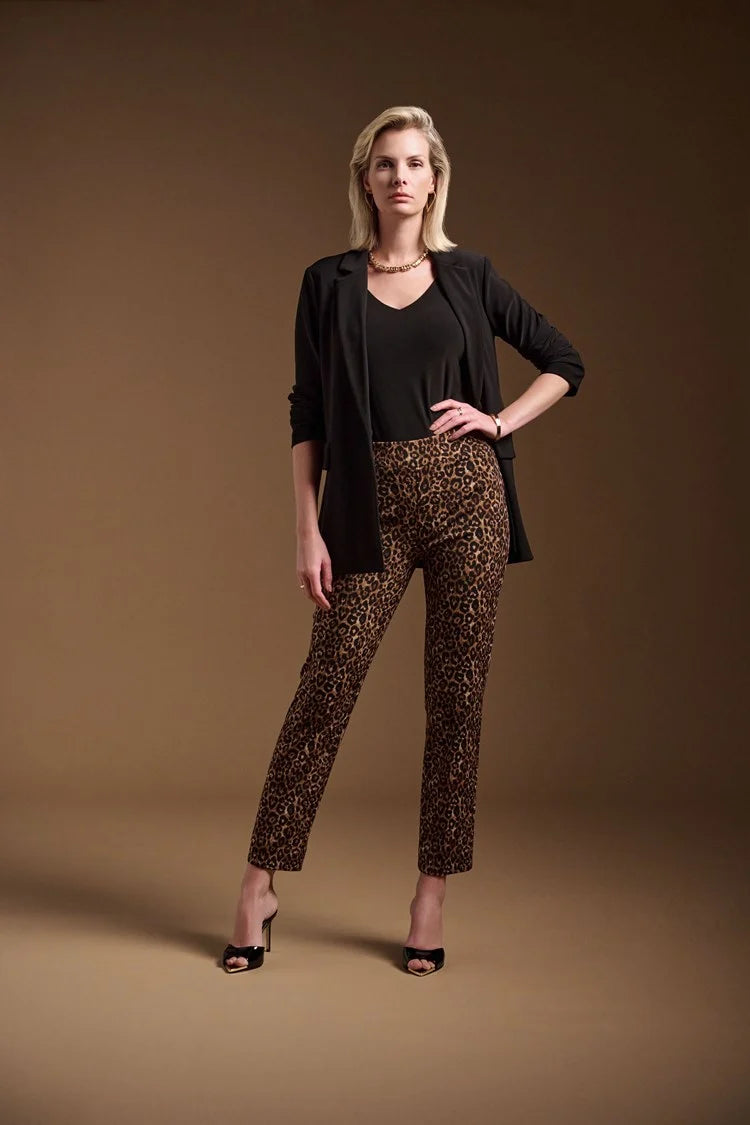 Joseph Ribkoff Silky Knit Animal Print Pull-On Pants