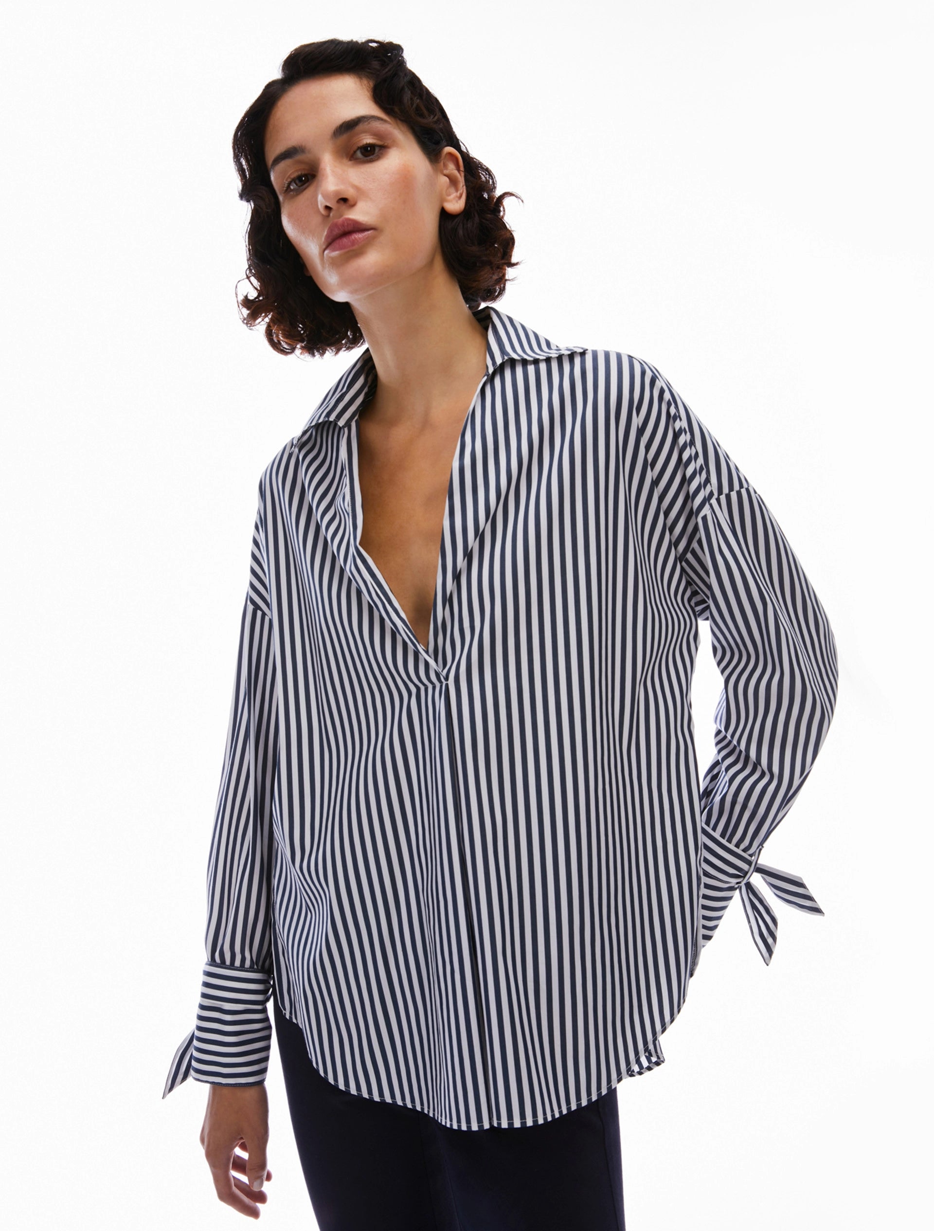 PENNYBLACK Orca Navy/White Striped Shirt