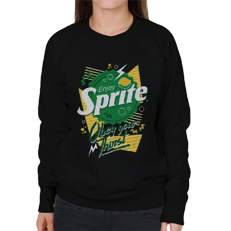 fitted workout sweatshirtSprite 90s Bottlecap Obey Your Thirst Women's Sweatshirt