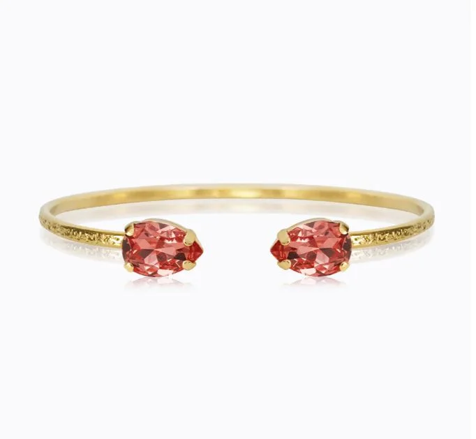 Caroline Svedbom Petite Drop Bracelet Gold Rose Peach