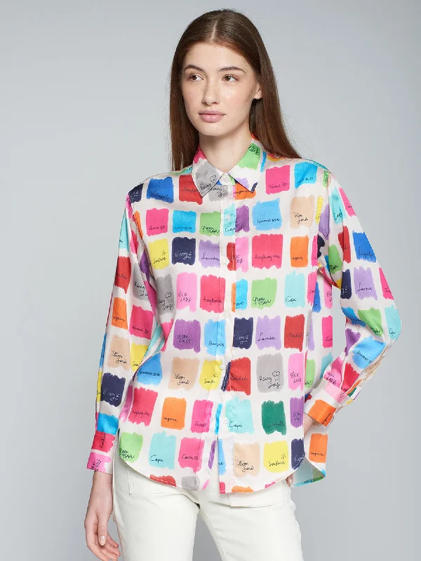 Vilagallo Multi Coloured Acuarela Donia Shirt