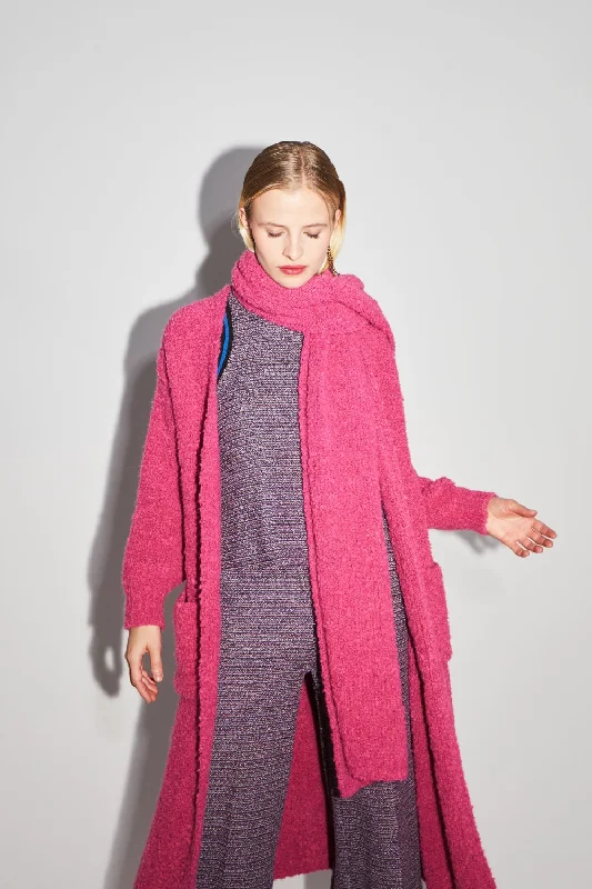 Imprevu Pink Bouclette Scarf