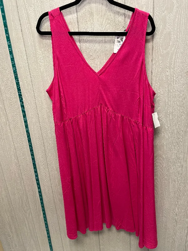 Dress Casual Short By Torrid In Pink, Size: 1x