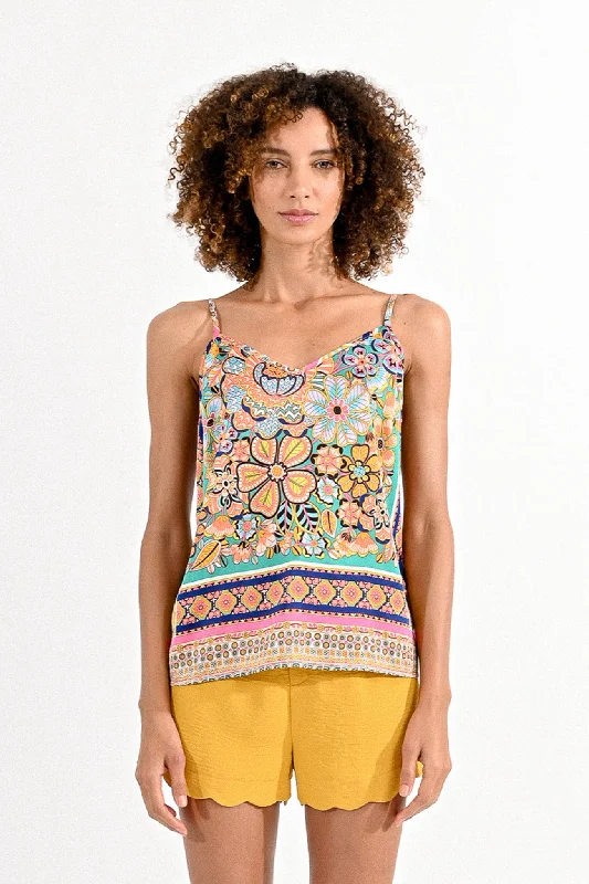 Molly Bracken Multi Cloured Woven Cami