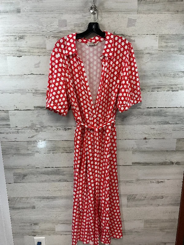 Dress Casual Maxi By Boden In Red, Size: 2x