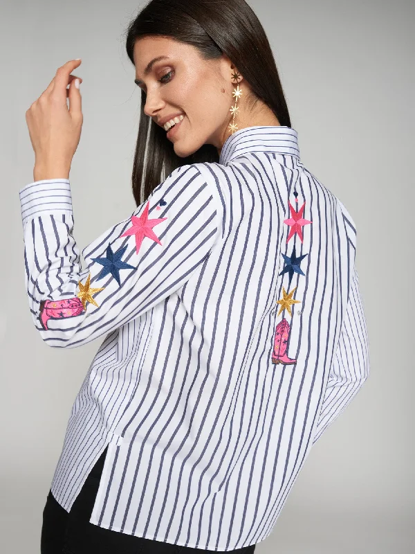 Vilagallo Nadine Raya Navy Shirt