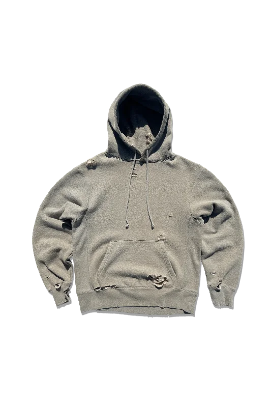 Exclusive Varsity Hoodie - Vintage Distressed Heather Grey