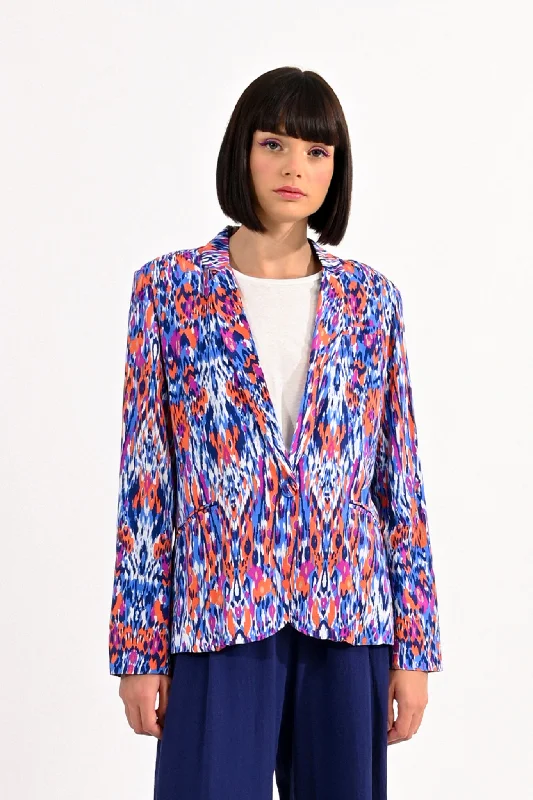 Lili Sidonio Multi Coloured Graphic Printed Blazer