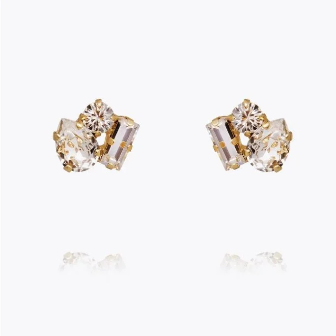 Caroline Svedbom Isa Earrings Gold Crystal