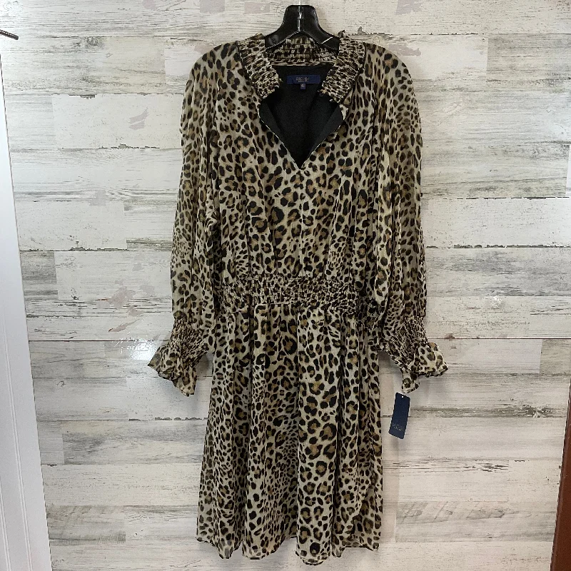 Dress Casual Short By Rachel Roy In Animal Print, Size: 2x