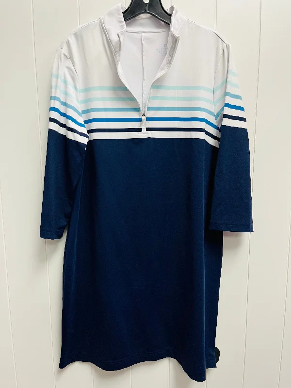 Dress Casual Short By Southern Tide In Blue & White, Size: L