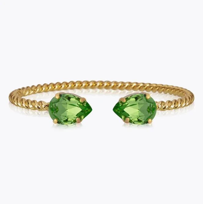 Caroline Svedbom Mini Drop Bracelet Gold Peridot