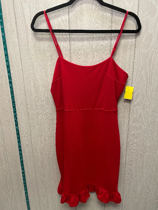 Dress Casual Short By Clothes Mentor In Red, Size: M