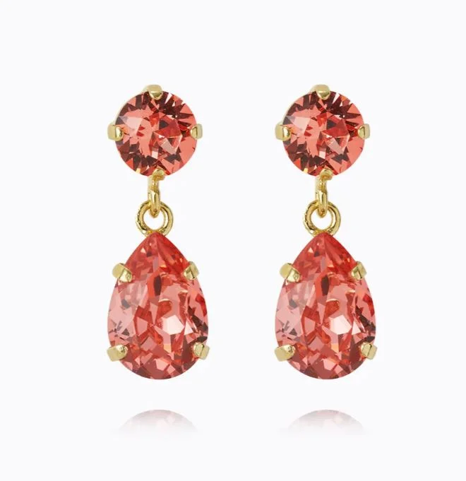 Caroline Svedbom Mini Drop Peach Earrings