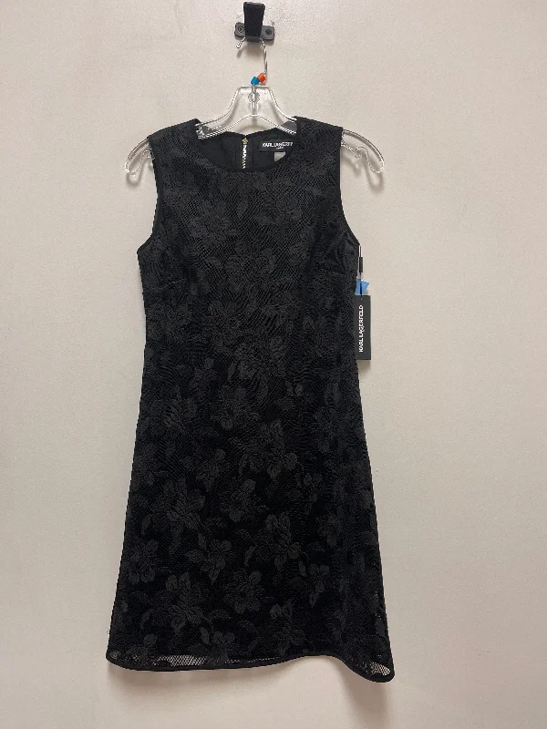 Dress Designer By Karl Lagerfeld In Black, Size: S