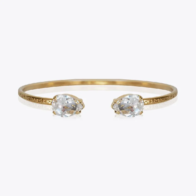 Caroline Svedbom Petite Drop Gold Bracelet - Crystal