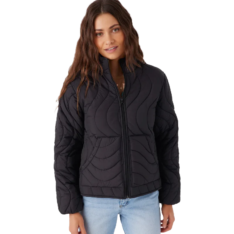 Women's Eden Nylon Wave Quilted Zip Jacket