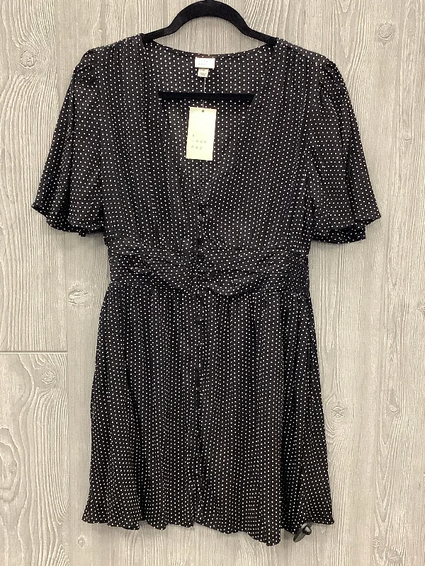 Dress Casual Midi By A New Day In Polkadot Pattern, Size: M